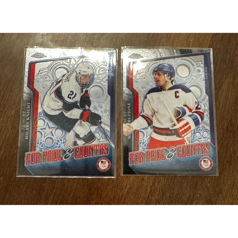 2026 Topps Chrome USA Olympic Hockey Hilary Knight Mike Eruzione Insert Card Lot